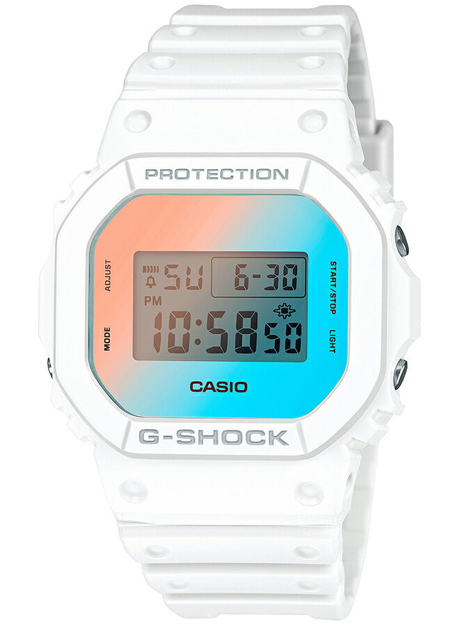 G-SHOCK 5600 BEACH TIME LAPSE ビーチタイムラプス DW-5600TL-7JF メンズ 腕時計 電池式 スクエア デジタル 樹脂バンド ホワイト 国内正規品 カシオ