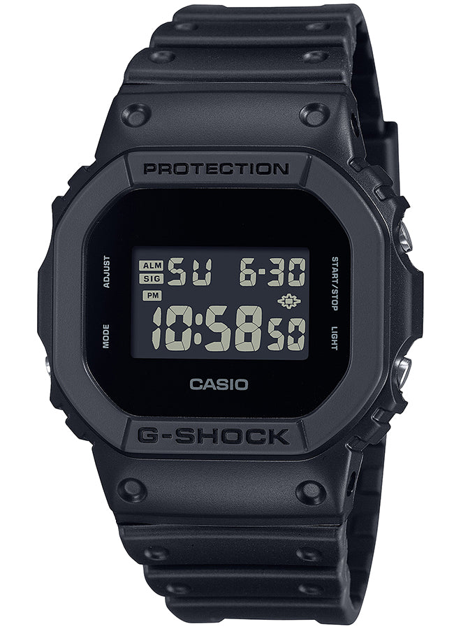 G-SHOCK 5600シリーズ ソリッドカラーズ DW-5600UBB-1JF メンズ 腕時計 電池式 デジタル スクエア ブラック 反転液晶 国内正規品 カシオ