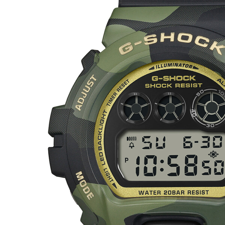 G-SHOCK ボールドカモシリーズ カモフラージュ & ゴールド DW-6900CMG-3JF メンズ 電池式 デジタル