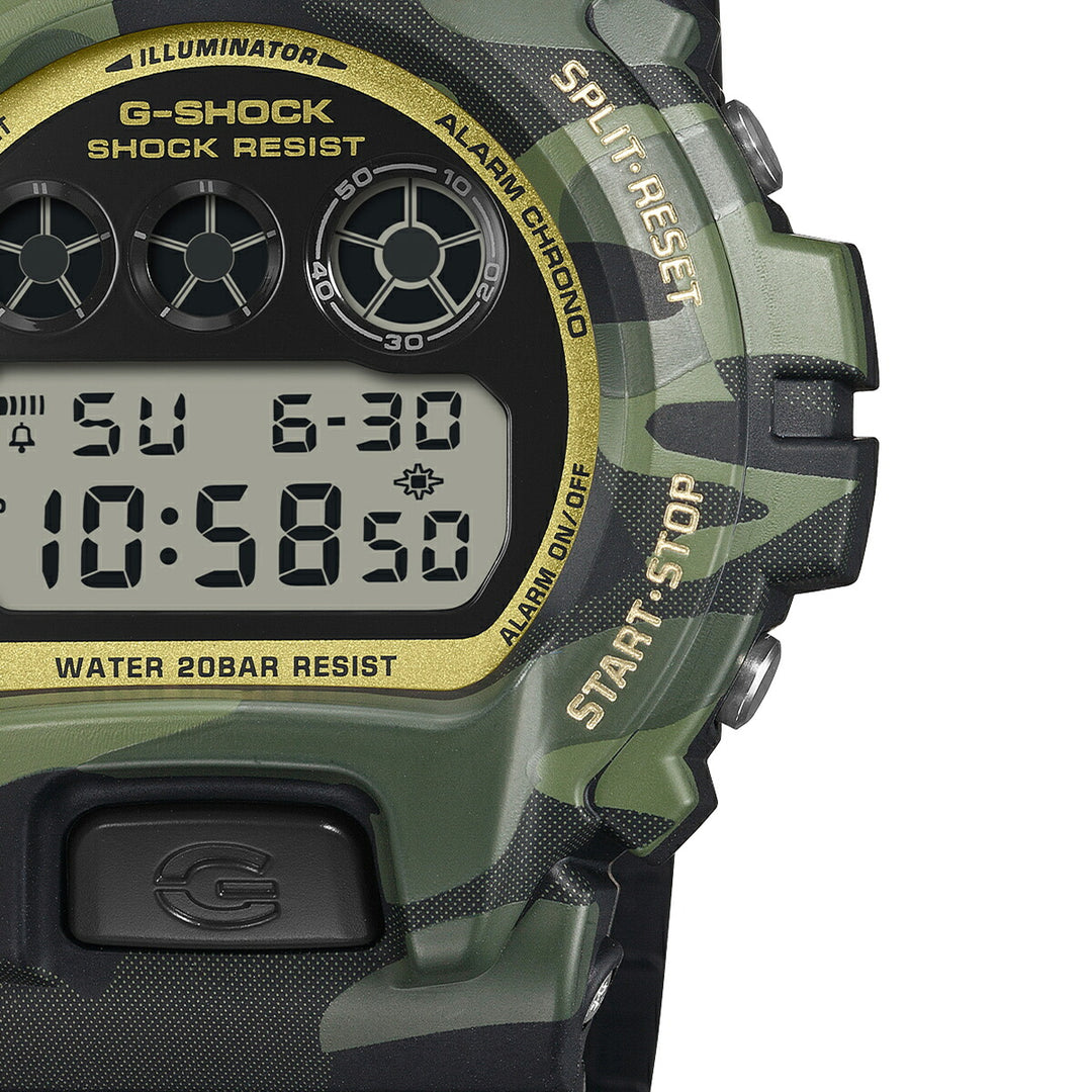 G-SHOCK ボールドカモシリーズ カモフラージュ & ゴールド DW-6900CMG-3JF メンズ 電池式 デジタル