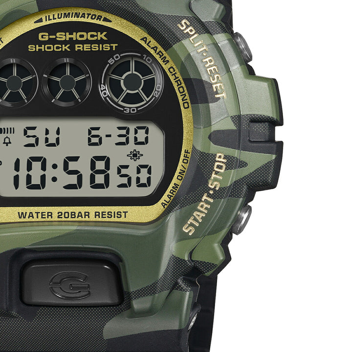 G-SHOCK ボールドカモシリーズ カモフラージュ & ゴールド DW-6900CMG-3JF メンズ 電池式 デジタル