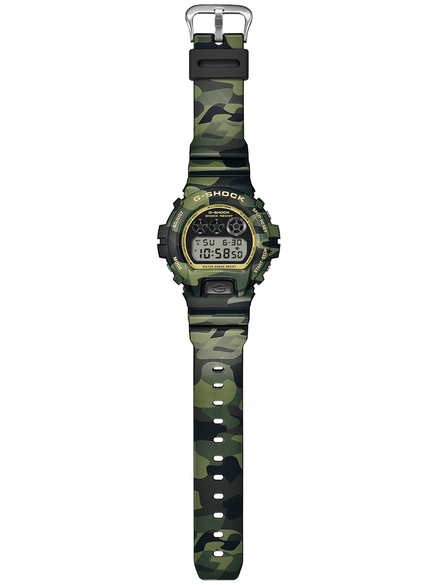 G-SHOCK ボールドカモシリーズ カモフラージュ & ゴールド DW-6900CMG-3JF メンズ 電池式 デジタル