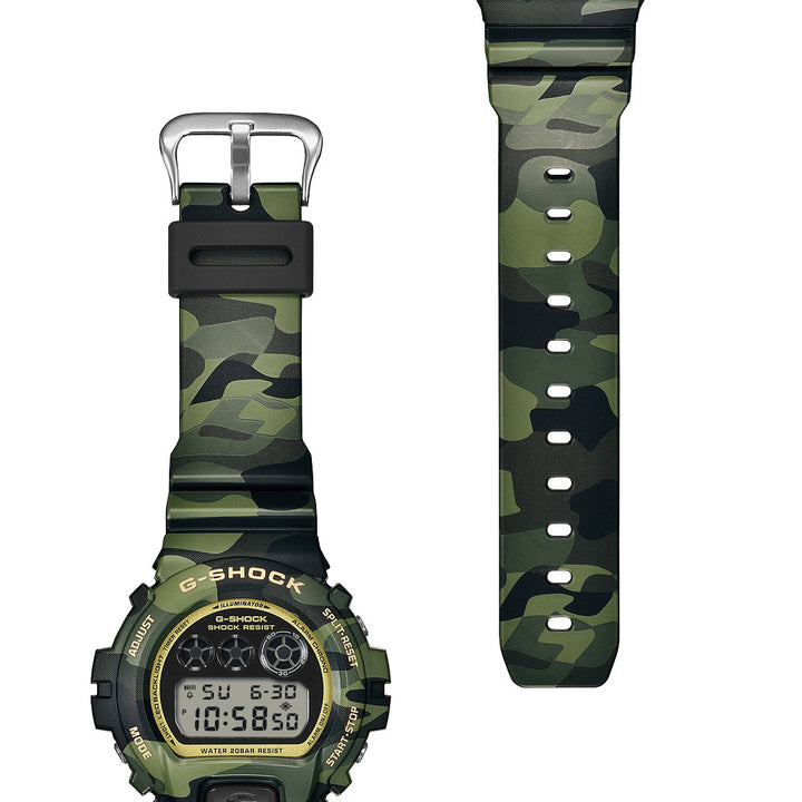 G-SHOCK ボールドカモシリーズ カモフラージュ & ゴールド DW-6900CMG-3JF メンズ 電池式 デジタル