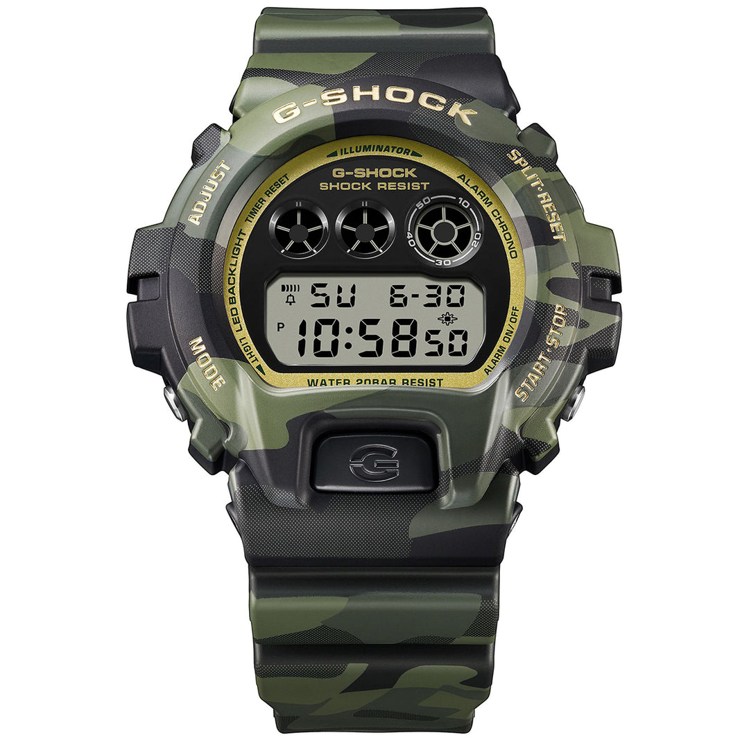 G-SHOCK ボールドカモシリーズ カモフラージュ & ゴールド DW-6900CMG-3JF メンズ 電池式 デジタル