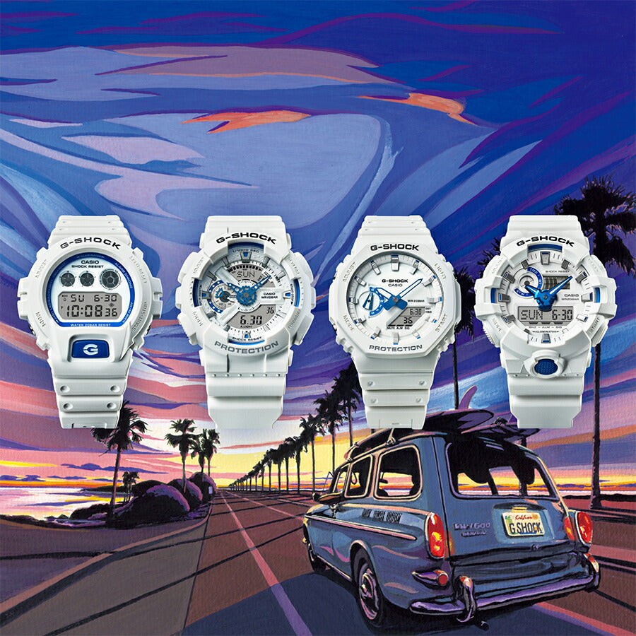 6月20日発売》G-SHOCK HIDDEN GLOW 夏の海 夜光虫 ブルー 蓄光