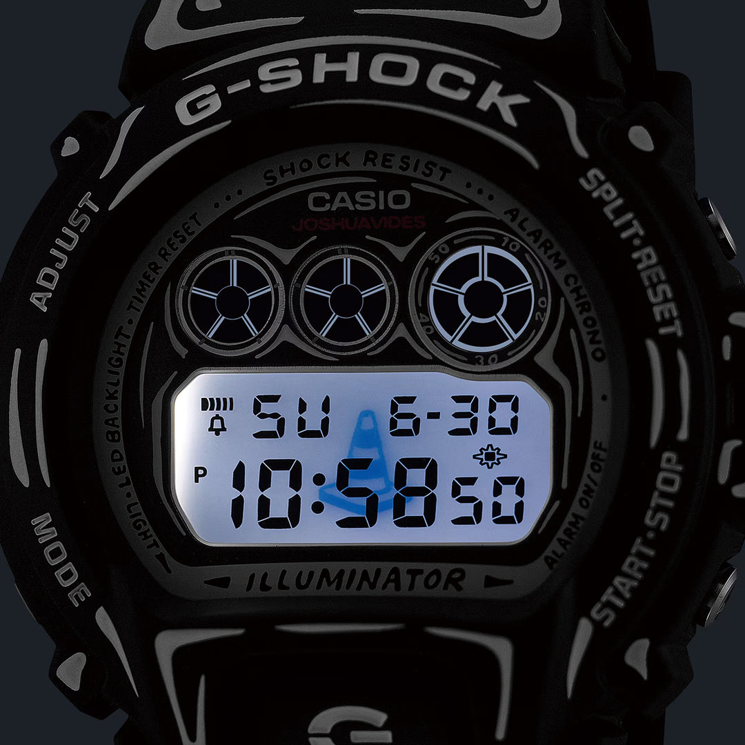G-SHOCK Joshua Vides コラボレーションモデル ブラック DW-6900JV-1JR メンズ 電池式 デジタル 樹脂バンド