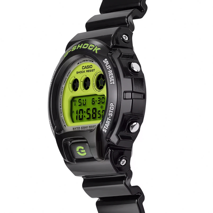 G-SHOCK CRAZY COLORS 2024 ブラック ライムグリーン DW-6900RCS-1JF メンズ 腕時計 電池式 デジタル ラウンド トリグラム 国内正規品 カシオ