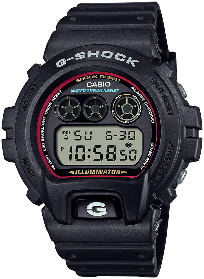 G-SHOCK アイコニックスタイルズ 初代カラーモデル DW-6900RL-1JF メンズ 電池式 デジタル ラウンド トリグラム 樹脂バンド 国内正規品 カシオ