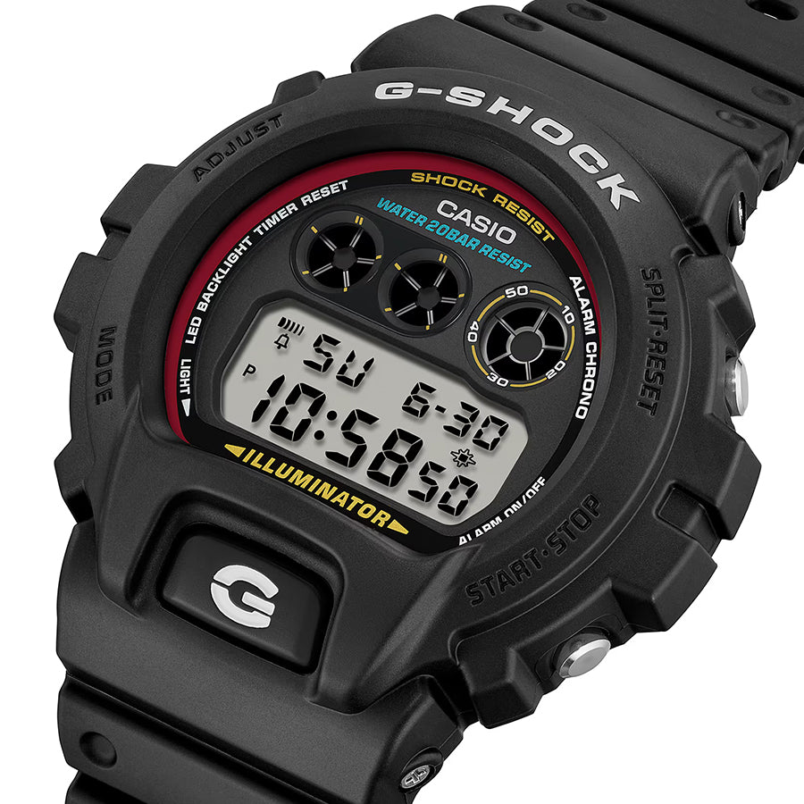 G-SHOCK アイコニックスタイルズ 初代カラーモデル DW-6900RL-1JF メンズ 電池式 デジタル ラウンド トリグラム 樹脂バンド 国内正規品 カシオ