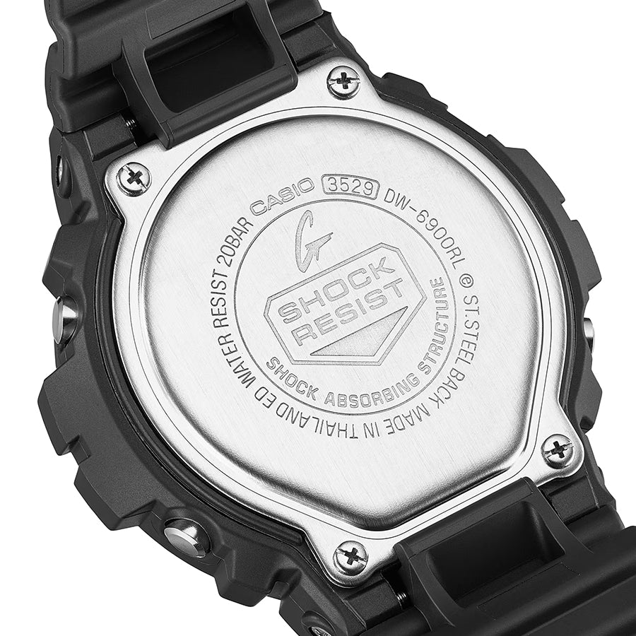G-SHOCK アイコニックスタイルズ 初代カラーモデル DW-6900RL-1JF メンズ 電池式 デジタル ラウンド トリグラム 樹脂バンド 国内正規品 カシオ