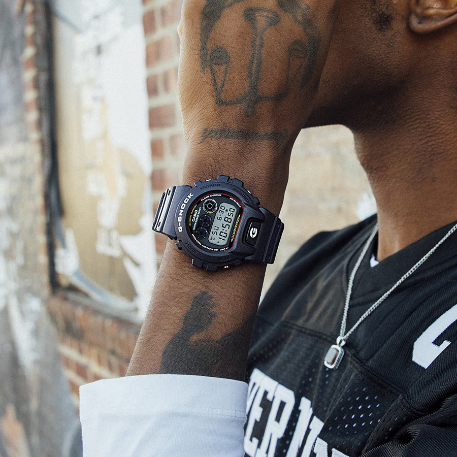 G-SHOCK アイコニックスタイルズ 初代カラーモデル DW-6900RL-1JF メンズ 電池式 デジタル ラウンド トリグラム 樹脂バンド 国内正規品 カシオ