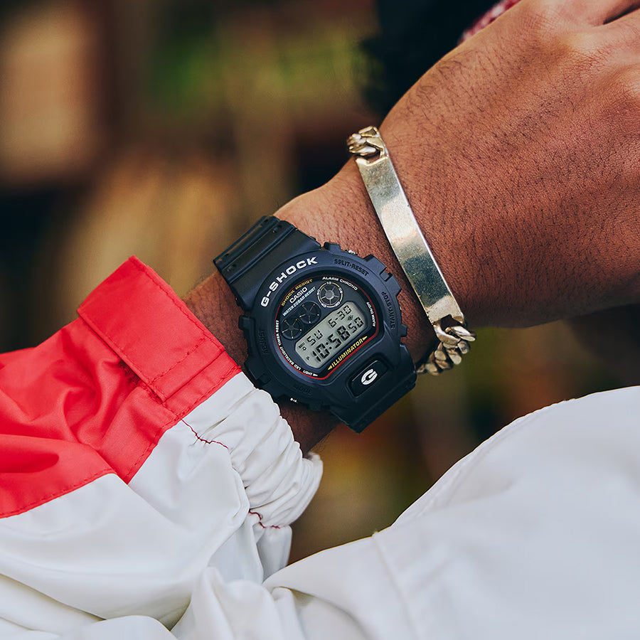 G-SHOCK アイコニックスタイルズ 初代カラーモデル DW-6900RL-1JF メンズ 電池式 デジタル ラウンド トリグラム 樹脂バンド 国内正規品 カシオ