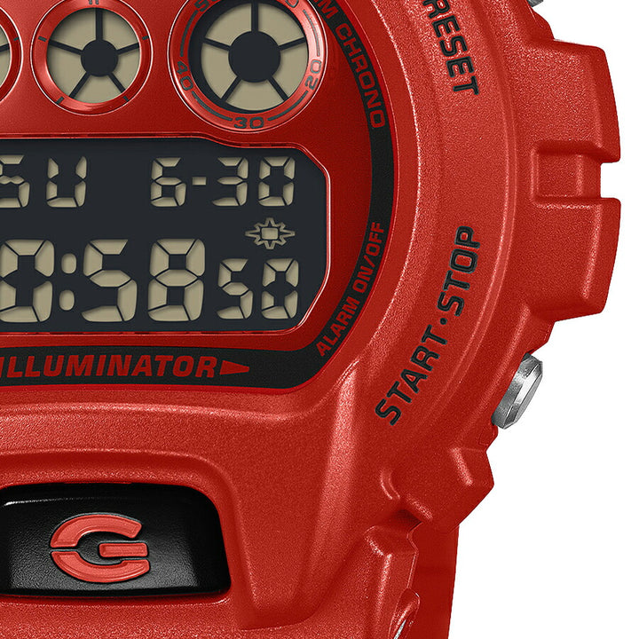 G-SHOCK アイコニック スタイルズ レッド ブラックアクセント DW-6900RRB-4JF メンズ 電池式 デジタル 樹脂バンド 反転液晶