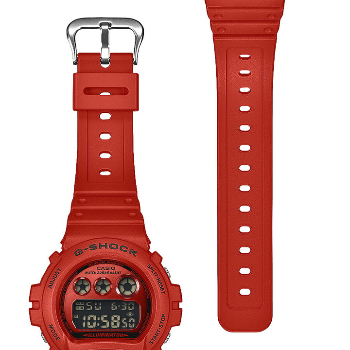 G-SHOCK アイコニック スタイルズ レッド ブラックアクセント DW-6900RRB-4JF メンズ 電池式 デジタル 樹脂バンド 反転液晶