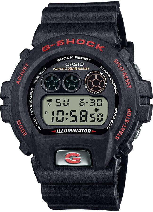 G-SHOCK DW-6900 30周年記念モデル DW-6900TR-1JR メンズ 腕時計 電池式 デジタル ラウンド トリグラム 樹脂バンド ブラック 国内正規品 カシオ