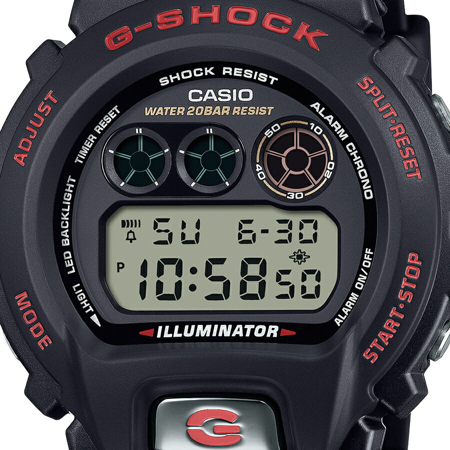 G-SHOCK DW-6900 30周年記念モデル DW-6900TR-1JR メンズ 腕時計 電池式 デジタル ラウンド トリグラム 樹脂バンド ブラック 国内正規品 カシオ