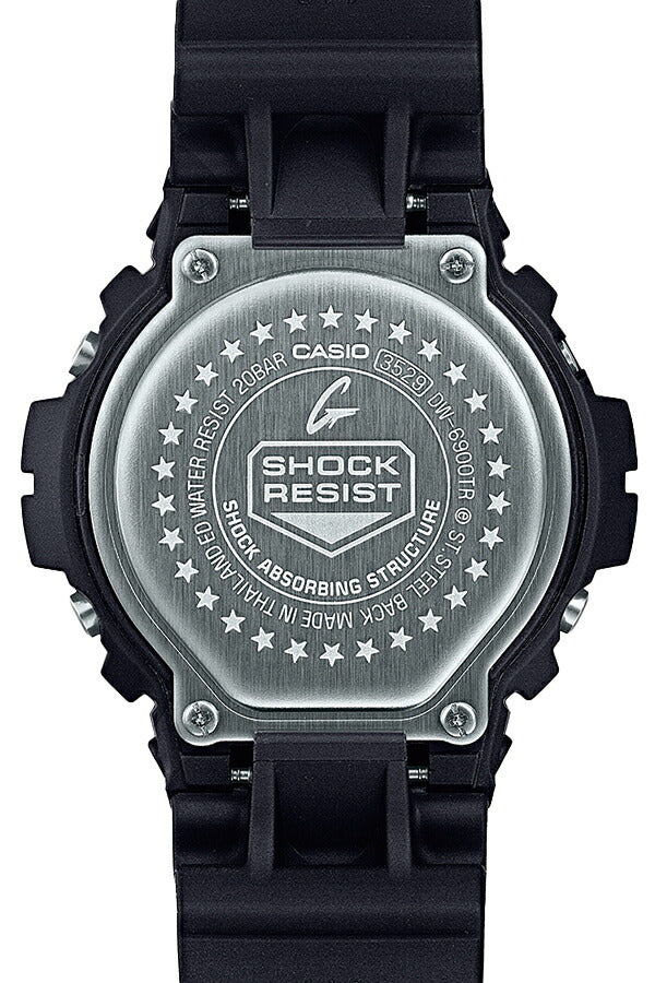 G-SHOCK DW-6900 30周年記念モデル DW-6900TR-1JR メンズ 腕時計 電池式 デジタル ラウンド トリグラム 樹脂バンド ブラック 国内正規品 カシオ