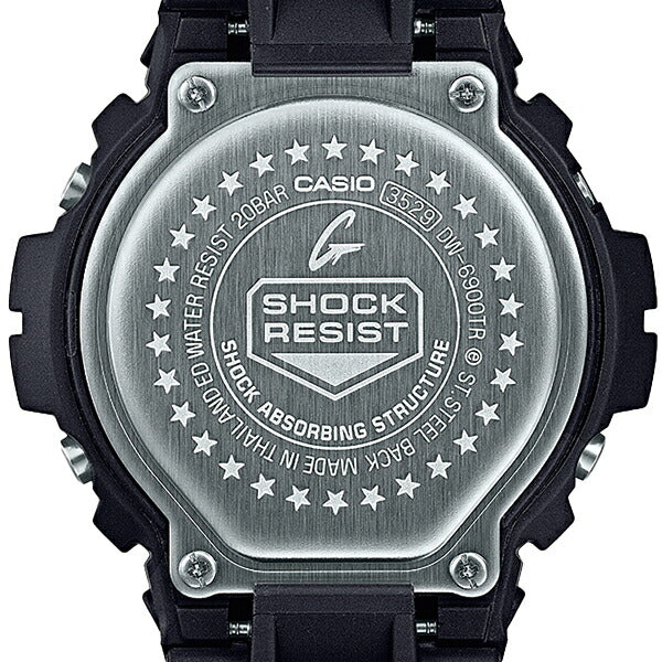 G-SHOCK DW-6900 30周年記念モデル DW-6900TR-1JR メンズ 腕時計 電池式 デジタル ラウンド トリグラム 樹脂バンド ブラック 国内正規品 カシオ