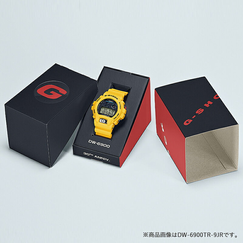 G-SHOCK DW-6900 30周年記念モデル DW-6900TR-1JR メンズ 腕時計 電池式 デジタル ラウンド トリグラム 樹脂バンド ブラック 国内正規品 カシオ