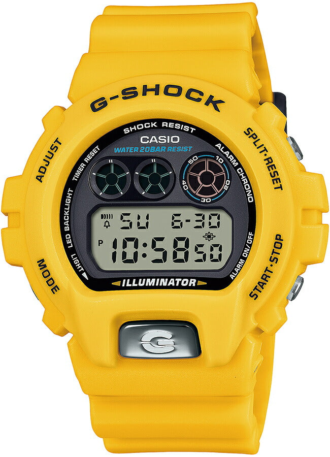 G-SHOCK DW-6900 30周年記念モデル DW-6900TR-9JR メンズ 腕時計 電池式 デジタル ラウンド トリグラム 樹脂バンド イエロー 国内正規品 カシオ