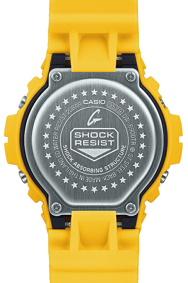 G-SHOCK DW-6900 30周年記念モデル DW-6900TR-9JR メンズ 腕時計 電池式 デジタル ラウンド トリグラム 樹脂バンド イエロー 国内正規品 カシオ