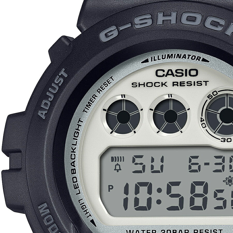 G-SHOCK ブラック&ブリリアントホワイト DW-6900WD-1JF メンズ 電池式