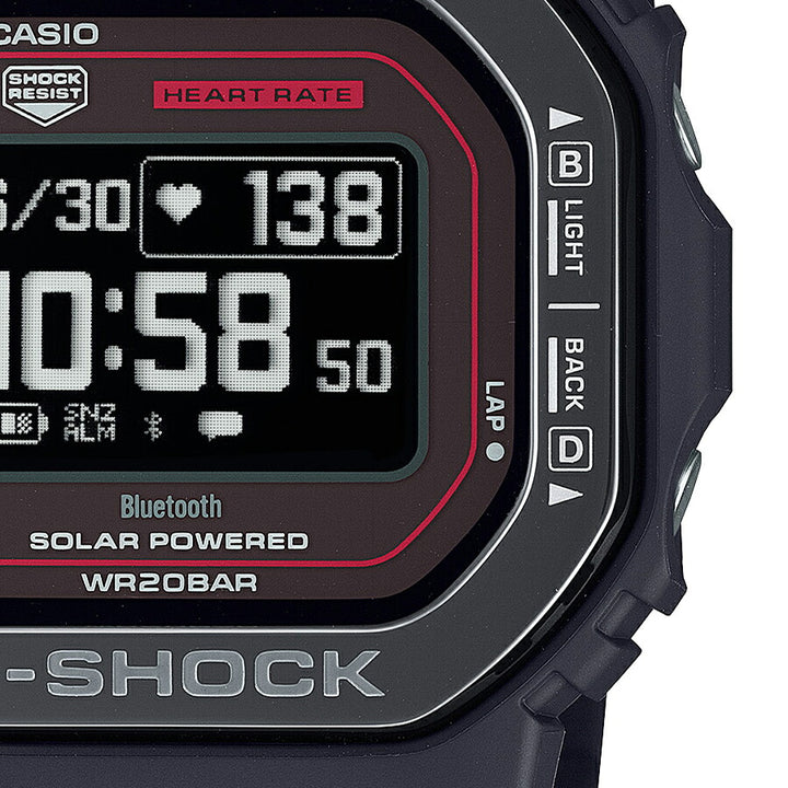 G-SHOCK G-SQUAD 心拍計測 血中酸素レベル計測 DW-H5600MB-1A4JR メンズ 腕時計 ソーラー Bluetooth 反転液晶 ブラック 国内正規品 カシオ