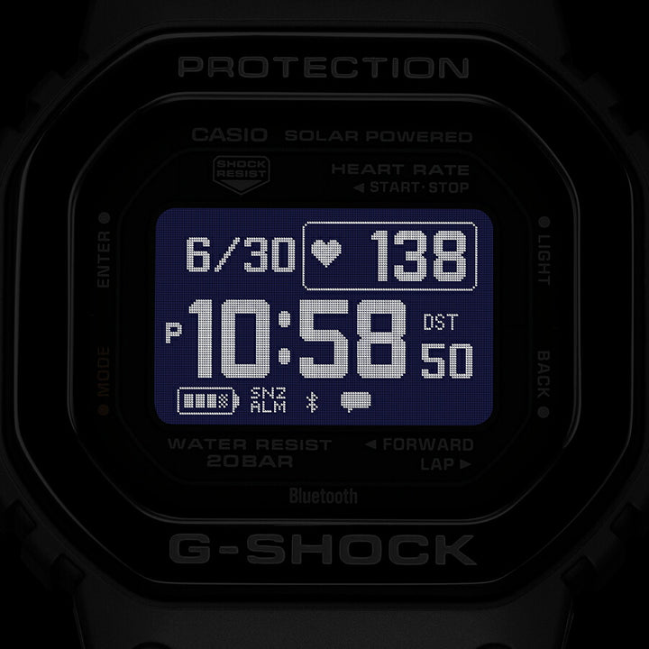 G-SHOCK G-SQUAD 心拍計測 血中酸素レベル計測 DW-H5600MB-1JR メンズ 腕時計 ソーラー Bluetooth 反転液晶 ブラック 国内正規品 カシオ