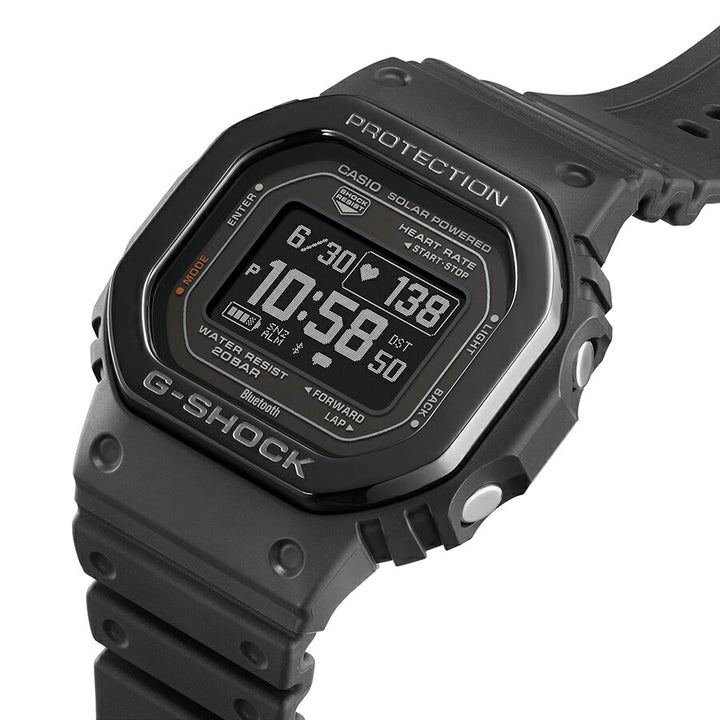 G-SHOCK G-SQUAD 心拍計測 血中酸素レベル計測 DW-H5600MB-1JR メンズ 腕時計 ソーラー Bluetooth 反転液晶 ブラック 国内正規品 カシオ