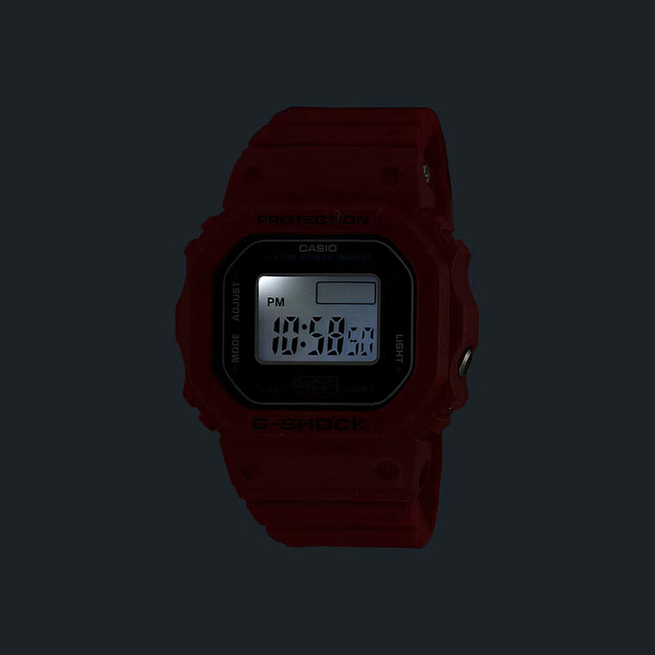 G-SHOCK Nano ナノ レッド DWN-5600-4JR メンズ レディース 指輪サイズ ウオッチ 電池式 デジタル スクエア 樹脂バンド