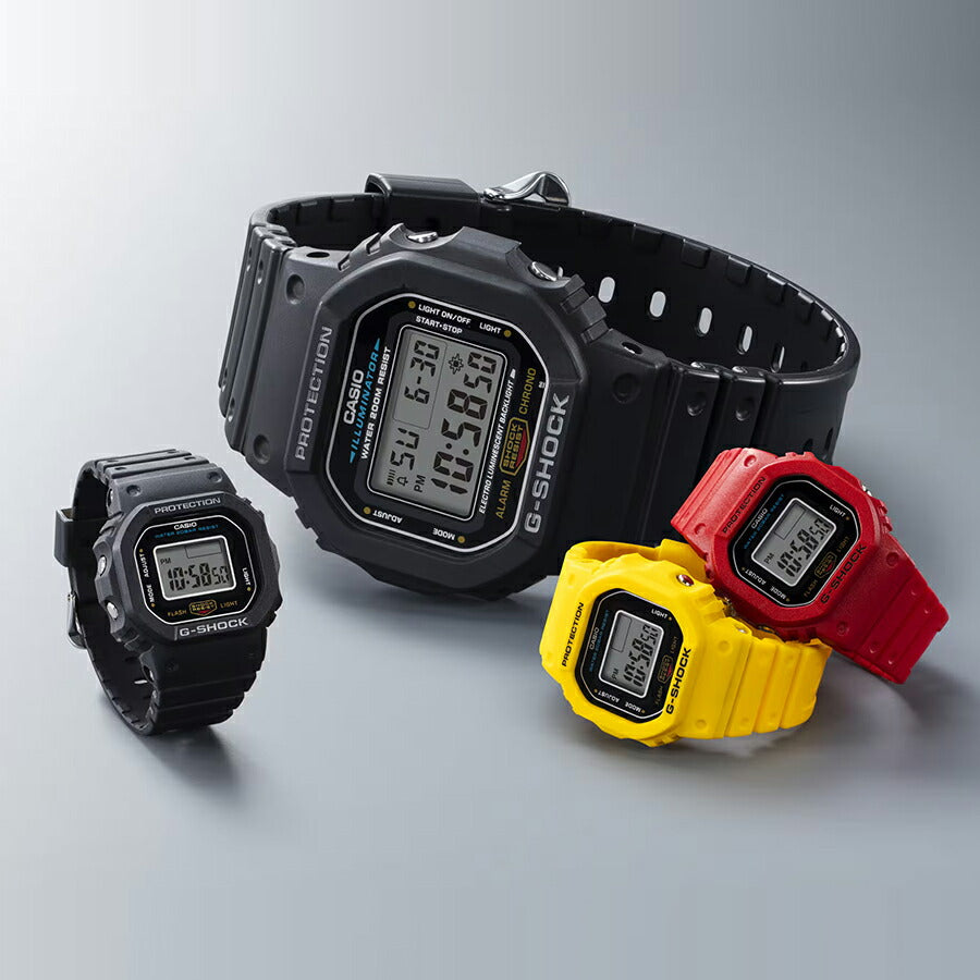 G-SHOCK Nano ナノ レッド DWN-5600-4JR メンズ レディース 指輪サイズ ウオッチ 電池式 デジタル スクエア 樹脂バンド