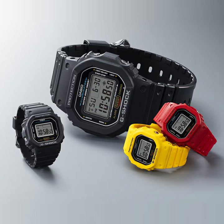 G-SHOCK Nano ナノ レッド DWN-5600-4JR メンズ レディース 指輪サイズ ウオッチ 電池式 デジタル スクエア 樹脂バンド
