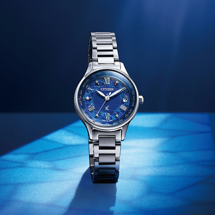 シチズン クロスシー DEAR Collection 限定モデル 2025 ステンドグラス EC1160-71L レディース ソーラー 電波 ブルーダイヤル