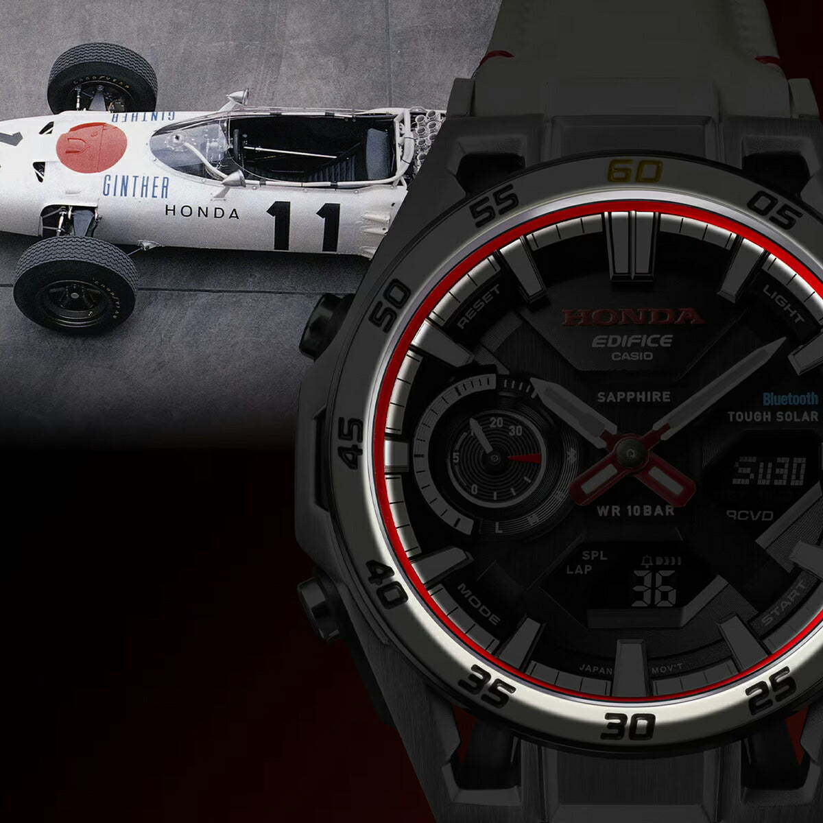 CASIO Honda F1 60周年 ECB-2300HR-1AJR　未使用品 カシオ エディフィス Honda F1初優勝60周年記念 コラボレーション
