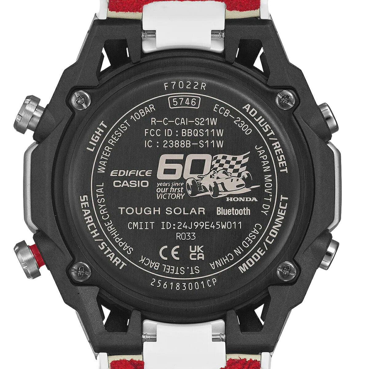 てんてんCASIO Honda コラボ時計　ECB-2300HR-1AJR カシオ エディフィス Honda F1初優勝60周年記念 コラボレーション