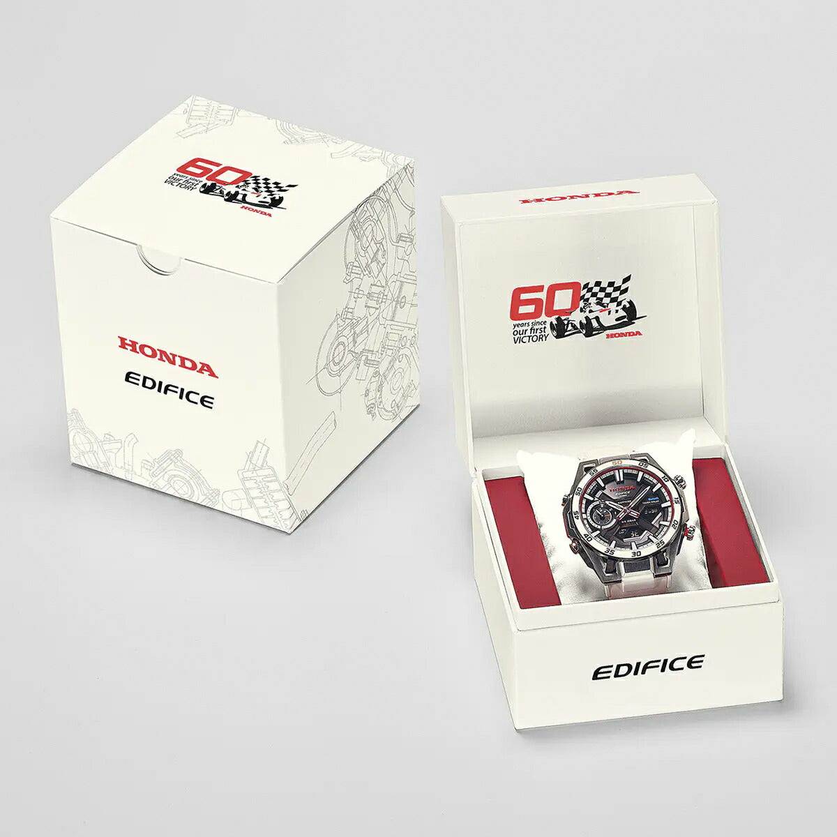 CASIO Honda F1 60周年 ECB-2300HR-1AJR　未使用品 カシオ エディフィス Honda F1初優勝60周年記念 コラボレーション