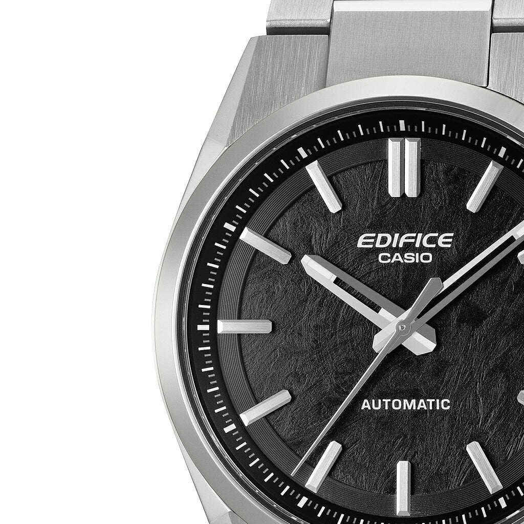 カシオ エディフィス オートマチック 電鋳加工ダイヤル ブラック EFK-110D-1AJF メンズ 機械式 メカニカル 自動巻き メタルバンド