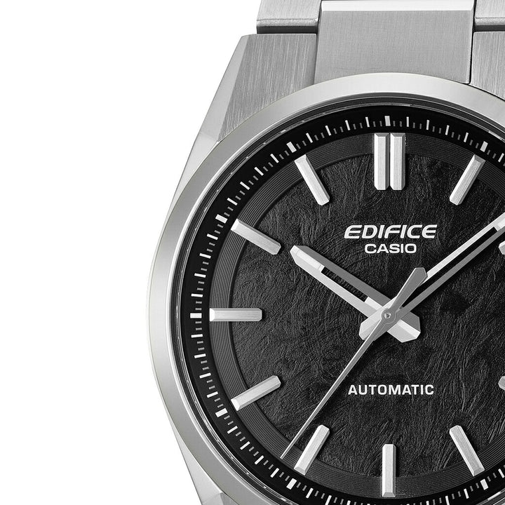 カシオ エディフィス オートマチック 電鋳加工ダイヤル ブラック EFK-110D-1AJF メンズ 機械式 メカニカル 自動巻き メタルバンド