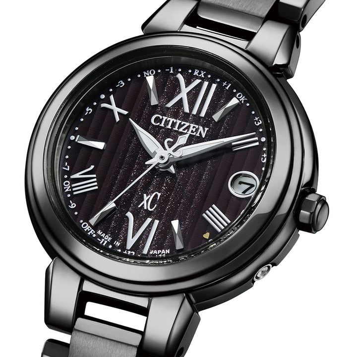 シチズン xC クロスシー ベーシックコレクション 限定モデル ES9435-77E レディース 腕時計 ソーラー 電波 ブラック