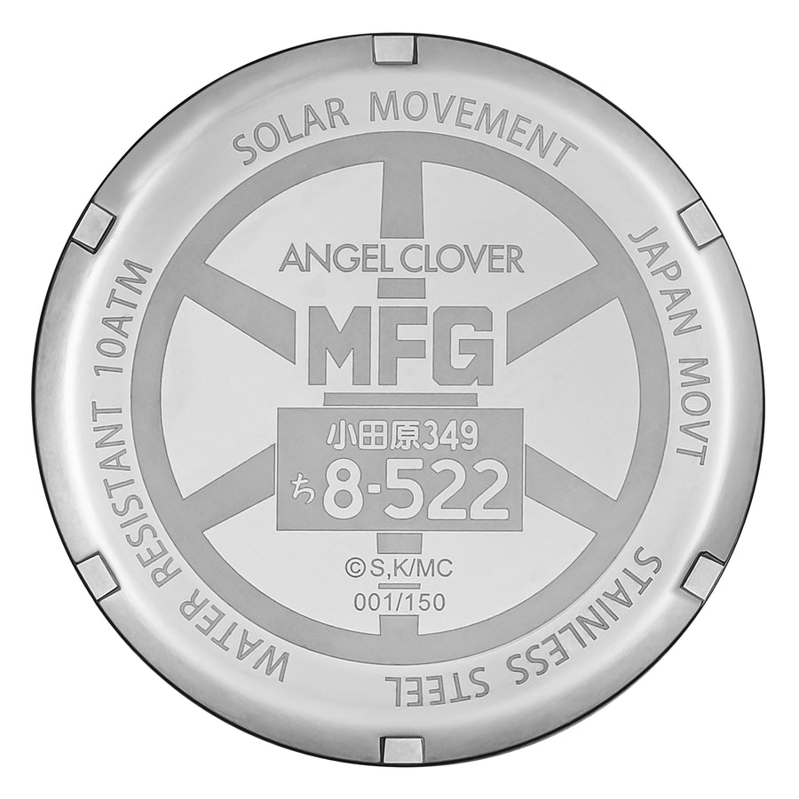 エンジェルクローバー MFゴースト コラボレーション 限定モデル ニッサン GT-R 相葉瞬 EVS43MFG-GTR メンズ 腕時計 ソーラー クロノグラフ 革ベルト ブラック