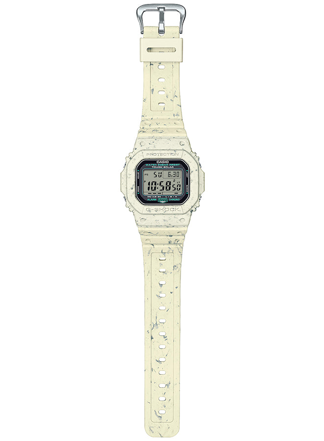 G-SHOCK 5600シリーズ 廃棄樹脂 リサイクル G-5600BG-5JR メンズ ソーラー デジタル 樹脂バンド ベージュ 国内正規品 カシオ