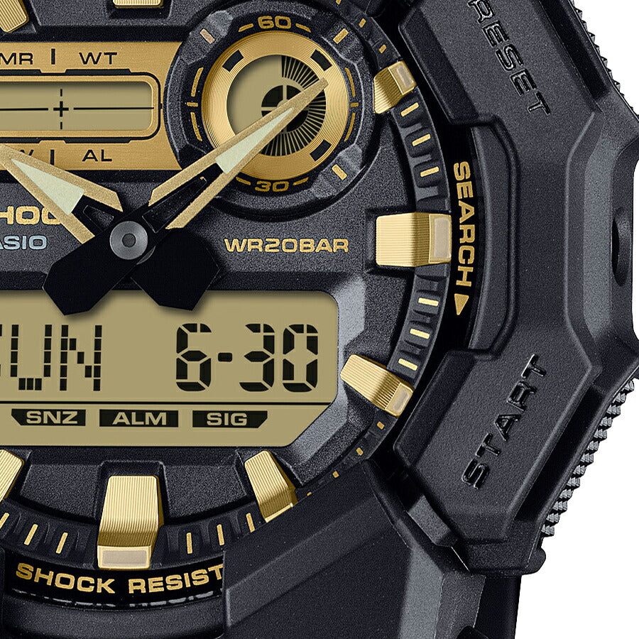 G-SHOCK ブラック&ゴールド 10年バッテリー ビッグケース GA-010GB
