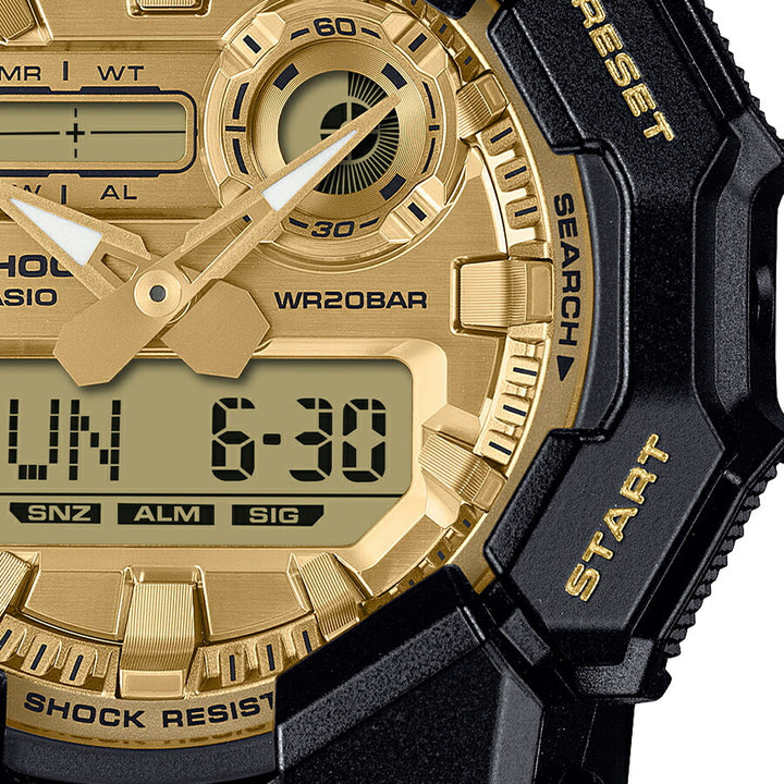 G-SHOCK ブラック&ゴールド 10年バッテリー ビッグケース GA-010GGB-1A9JF メンズ 電池式 アナデジ