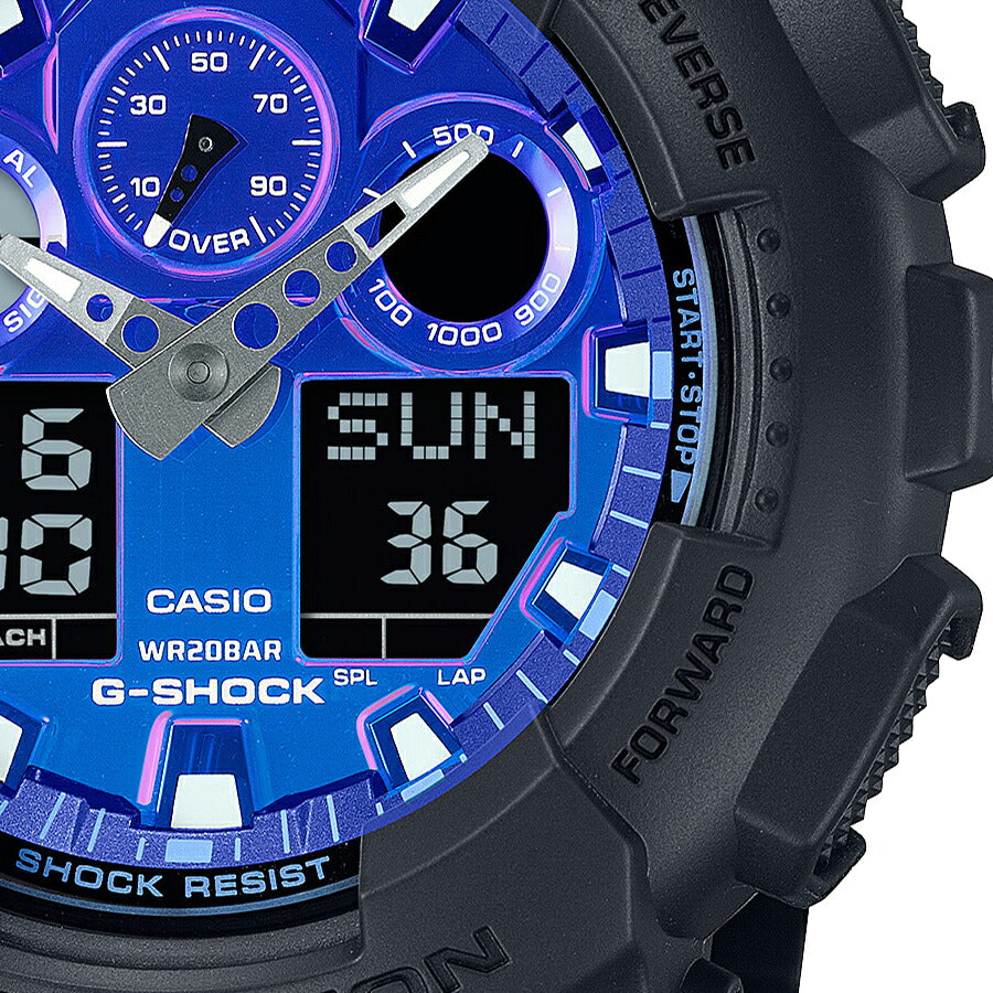 G-SHOCK フレイムインサイド フレイムブルー GA-100FL-1AJF メンズ
