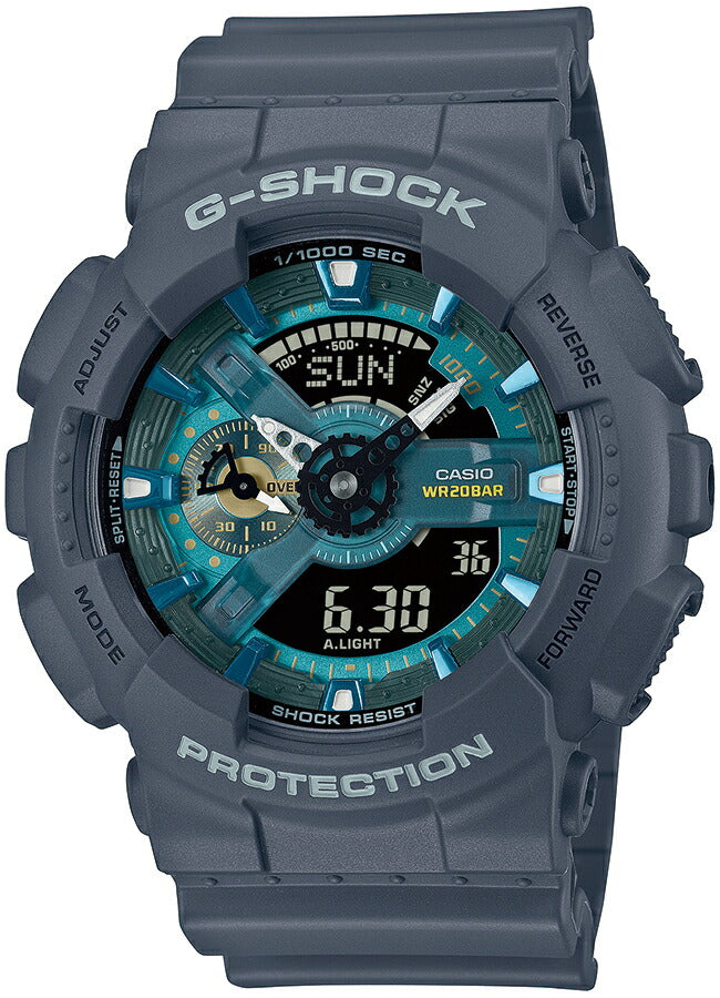 G-SHOCK OASIS OF DAY AND NIGHT 夜のオアシス GA-110AS-2AJF メンズ 腕時計 電池式 ビッグケース アナデジ 樹脂バンド ダークグレー 反転液晶 国内正規品 カシオ