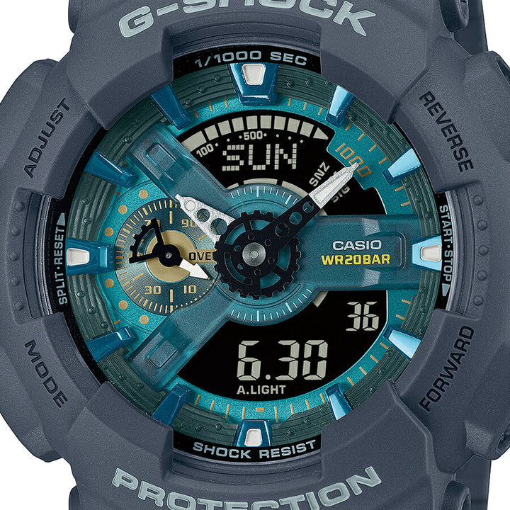 G-SHOCK OASIS OF DAY AND NIGHT 夜のオアシス GA-110AS-2AJF メンズ 腕時計 電池式 ビッグケース アナデジ 樹脂バンド ダークグレー 反転液晶 国内正規品 カシオ