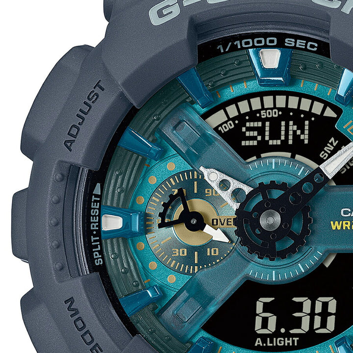 G-SHOCK OASIS OF DAY AND NIGHT 夜のオアシス GA-110AS-2AJF メンズ 腕時計 電池式 ビッグケース アナデジ 樹脂バンド ダークグレー 反転液晶 国内正規品 カシオ