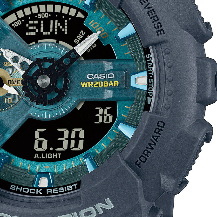 G-SHOCK OASIS OF DAY AND NIGHT 夜のオアシス GA-110AS-2AJF メンズ 腕時計 電池式 ビッグケース アナデジ 樹脂バンド ダークグレー 反転液晶 国内正規品 カシオ