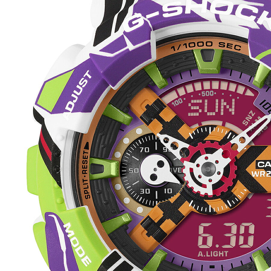 G-SHOCK エヴァンゲリオン コラボレーションモデル GA-110EVA30-7AJR メンズ 電池式 アナデジ 樹脂バンド