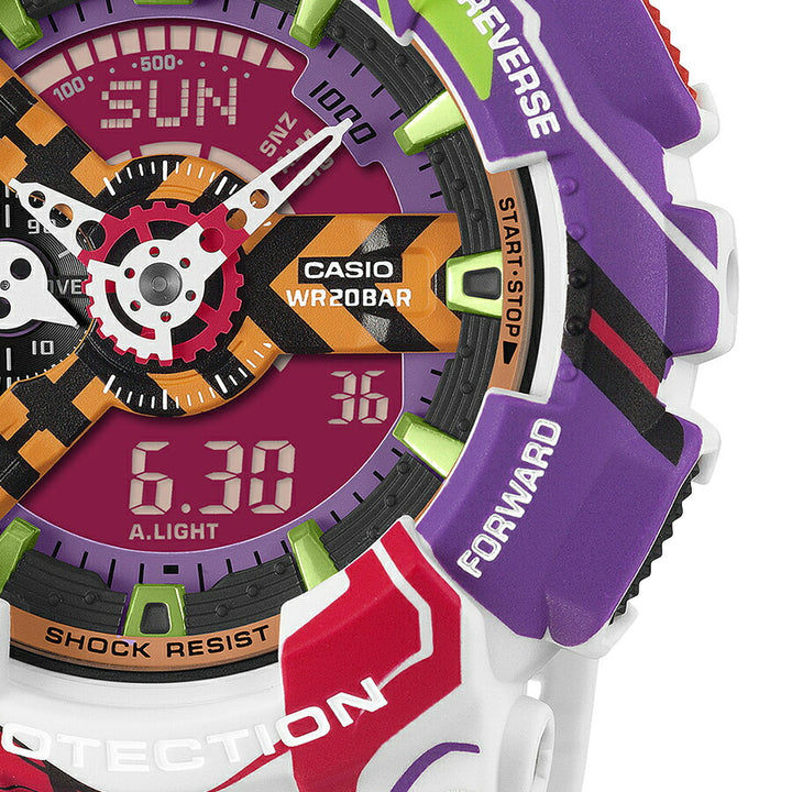 G-SHOCK エヴァンゲリオン コラボレーションモデル GA-110EVA30-7AJR メンズ 電池式 アナデジ 樹脂バンド